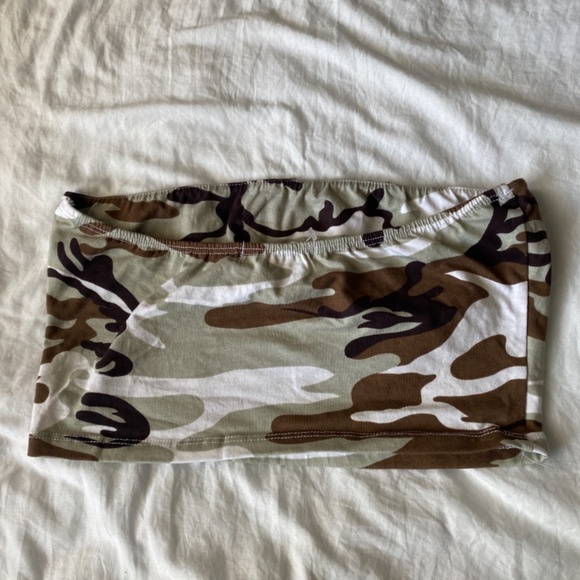 Forever 21 Camo Tube Top - Picture 2 of 3